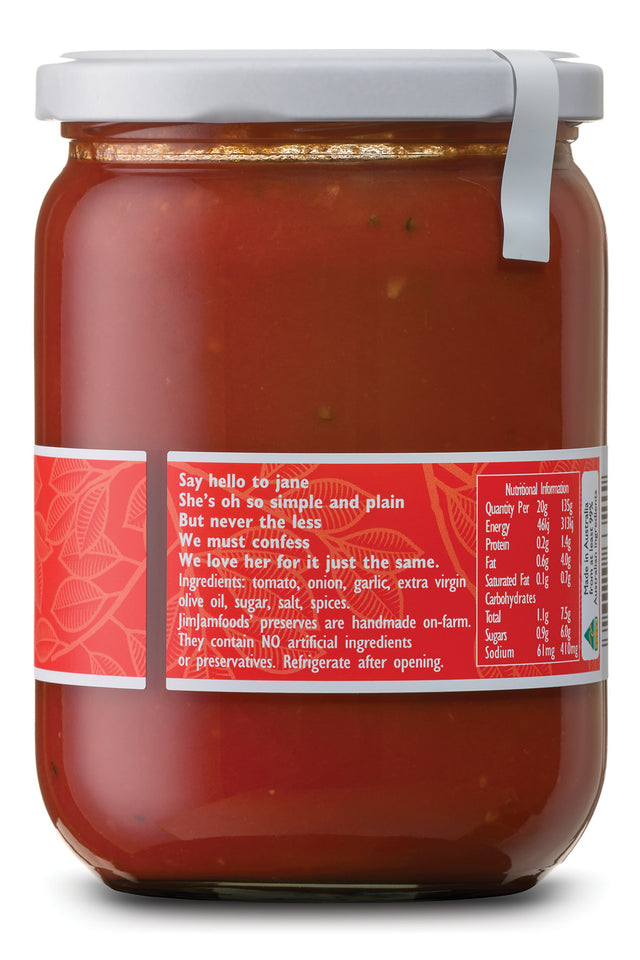Pasta Sauce Plain Jane